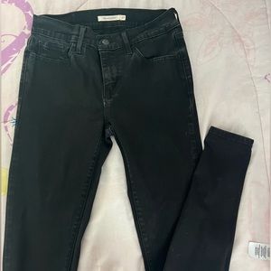Levi’s 710 super skinny black jeans